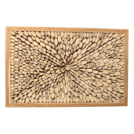 Déco 120x70cm branches de teck, cadre naturel | SECONDE MAIN