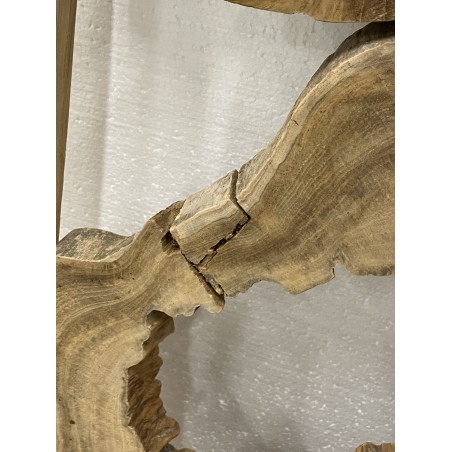 Déco 120x70cm formes arrondies teck | SECONDE MAIN