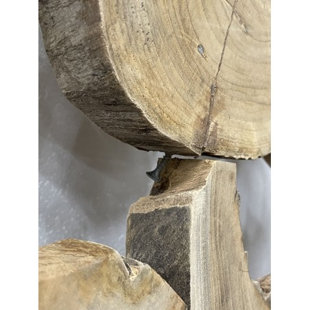 Decorative item, 120 x 70 cm, rounded shapes, teak | SECOND-HAND