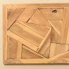 SECOND-HAND - Wall decoration 120x50cm geometric shapes in teak.