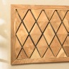 Wall decoration 120x50cm teak diamond pattern | SECOND LIFE