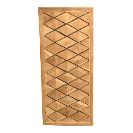 Décoration murale 120x50cm motifs losanges teck | SECONDE VIE
