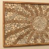 Déco murale en teck mosaïques 120x70 cm | Seconde main