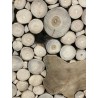 Square wall decoration 100x100cm teak mosaics - model 1 | second-hand