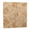 Square wall decoration 100x100cm teak mosaics - model 1 | second-hand
