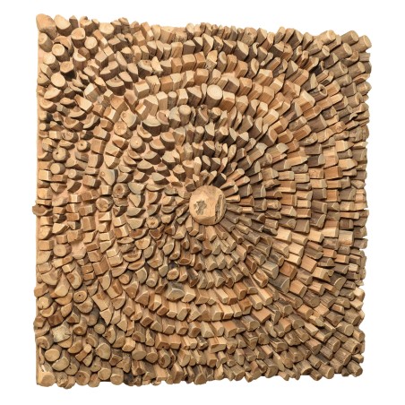 SECOND-HAND - Square wall decoration 100x100cm teak branches - model 2