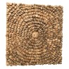 SECOND-HAND - Square wall decoration 100x100cm teak branches - model 2