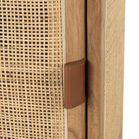 Chevet arrondie en mindi et rotin | Collection Amy