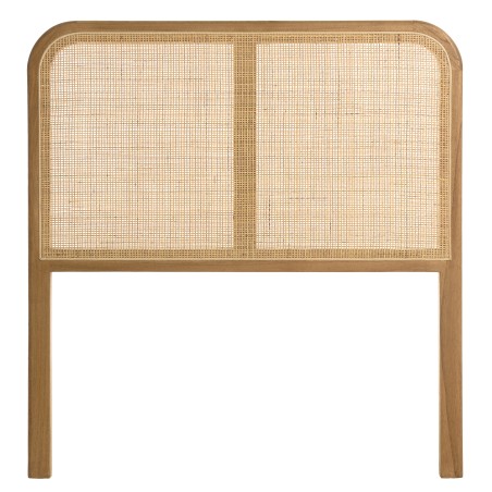 Wooden and natural rattan headboard for 80/90 cm beds | Amy Collection