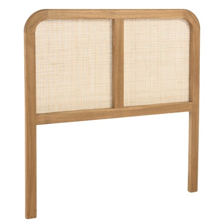 Wooden and natural rattan headboard for 80/90 cm beds | Amy Collection