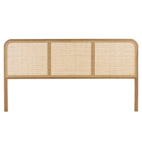 Headboard for 160/180 cm beds in wood and rattan | Amy
