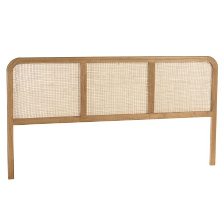 Headboard for 160/180 cm beds in wood and rattan | Amy