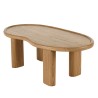 Table basse forme organique en bois de mindi 120cm | Collection Amy Table basse forme organique en bois de mindi 120cm | Collection Amy