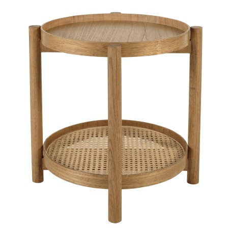 Table d'appoint en mindi avec tablette | Collection Amy