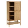 Dish cabinet with 2 shelves / 2 doors - Mindi / Rattan | Amy Collection Dish cabinet with 2 shelves / 2 doors - Mindi / Rattan | Amy Collection