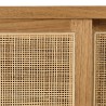 2-shelf, 3-door sideboard in mindi wood and natural rattan | Amy Collection 2-shelf, 3-door sideboard in mindi wood and natural rattan | Amy Collection