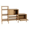 Staircase bookcase in wood and natural rattan | Amy Staircase bookcase in wood and natural rattan | Amy