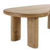 Wave-shaped coffee table in mindi wood | Amy Wave-shaped coffee table in mindi wood | Amy