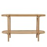 Console table with natural rattan shelf | AMY Console table with natural rattan shelf | AMY