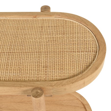 Console avec tablette en rotin naturel | AMY