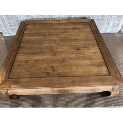 SECONDE MAIN - Table opium 120x120cm en teck recyclé