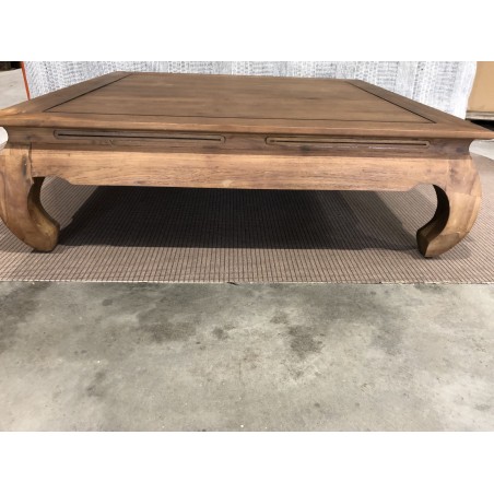 SECONDE MAIN - Table opium 120x120cm en teck recyclé