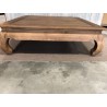 SECONDE MAIN - Table opium 120x120cm en teck recyclé