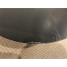 SECOND-HAND - Round coffee table 90x90cm recycled pine wood black top natural base