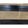 SECONDE MAIN - Commode noire 3 tiroirs cannage