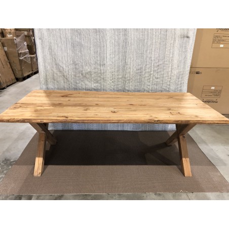 SECOND-HAND - Rectangular dining table 220x100cm recycled pine wood