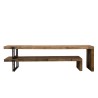 Meuble TV SIXTINE marron 2 niveaux Teck Acacia Mahogany recyclé Meuble TV SIXTINE marron 2 niveaux Teck Acacia Mahogany recyclé