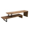 Meuble TV SIXTINE marron 2 niveaux Teck Acacia Mahogany recyclé Meuble TV SIXTINE marron 2 niveaux Teck Acacia Mahogany recyclé