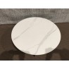 SECONDE MAIN - Table basse ronde 78x78cm plateau effet marbre
