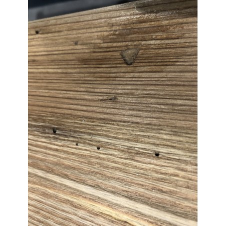 SECONDE MAIN - Étagère marron 3 niveaux bois Pin recyclé