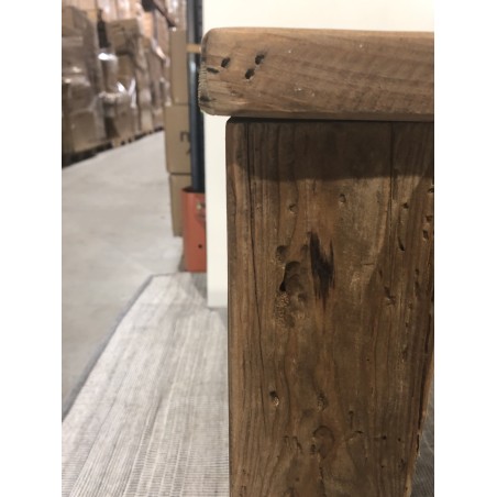 SECOND-HAND - Brown rectangular dining table 200x90cm recycled pine wood