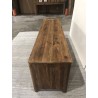 SANDY TV Stand in Brown with 6 Drawers | Recycled Pine
