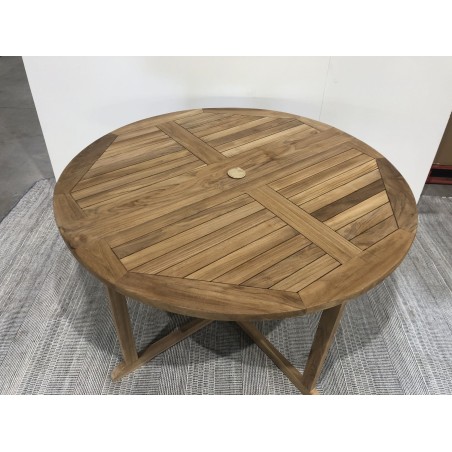 Teak wood garden table for 4/5 people | Second life