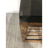 HECTOR Rectangular Console Table GM - Dark Concrete Effect and Acacia HECTOR Rectangular Console Table GM - Dark Concrete Effect and Acacia