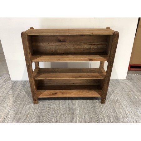 SANDY - Brown 3-tier Recycled Pine Wood Shelf