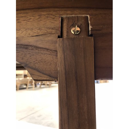 MAEVA Garden Table for 4/6 People - Teak Wood - Extendable 120/180 x 90 cm