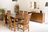 LORINE Set of 2 Wooden Baléro Chairs - Brown Mindi Wood