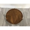 SECONDE MAIN - Table basse ronde diam 58 plateau en bois de teck recyclé SECONDE MAIN - Table basse ronde diam 58 plateau en bois de teck recyclé