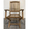 SECONDE MAIN - Fauteuil de jardin Lombock en bois Teck SECONDE MAIN - Fauteuil de jardin Lombock en bois Teck