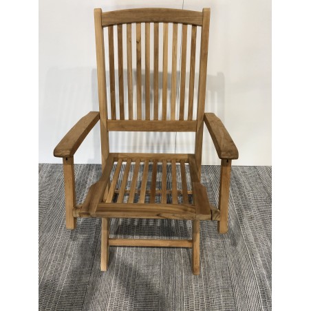 Set of 2 Lombock Teak Garden Armchairs - Premium Solid Teak Furniture