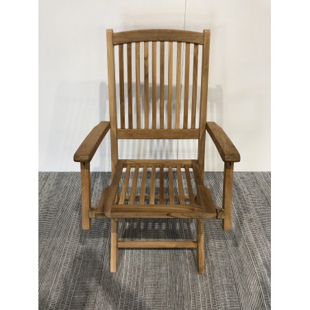 Set of 2 Lombock Teak Garden Armchairs - Premium Solid Teak Furniture