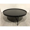 Black round coffee table 102x102cm | Second-hand Black round coffee table 102x102cm | Second-hand
