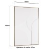 Décoration murale 83x123cm formes abstraites blanches | Seconde main Décoration murale 83x123cm formes abstraites blanches | Seconde main