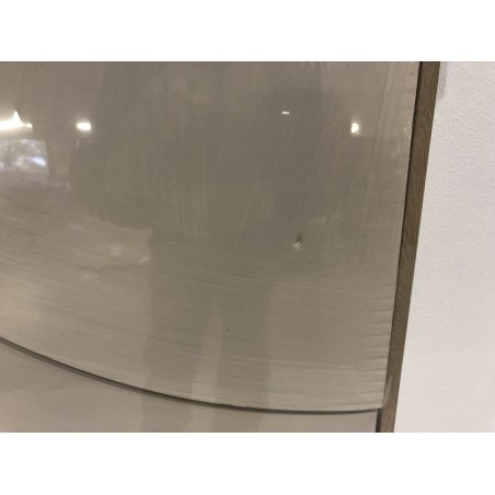 Wall decoration 83x123cm white abstract shapes in relief | Second Hand