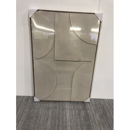 Décoration murale 83x123cm formes abstraites blanches | Seconde main