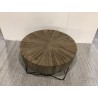 Table basse ronde 90x90cm bois Teck naturel | Seconde Main Table basse ronde 90x90cm bois Teck naturel | Seconde Main